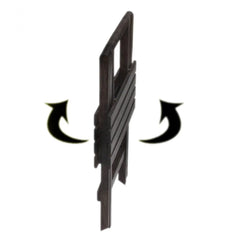 Portable Folding Side Table with Slatted Top Design-Wooden Crest