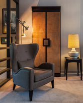 Enzo Wooden Wing Armchair-Wooden Crest