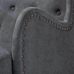 Blige Upholstered Wood Rocking Chair-Wooden Crest