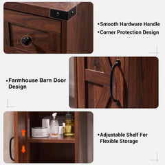 Scott Vanity Dressing Table With Mirror and Stool-Wooden Crest