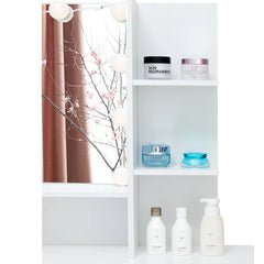 Dasher Vanity Dressing Table with Storage-Wooden Crest