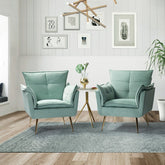 Toulouse Wide Armchair (Set of 2)-Wooden Crest