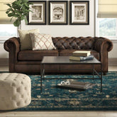 Rolled Arm Back Tufted Chesterfield Sofa - Classic Luxury for Elegant Living Spaces-Wooden Crest