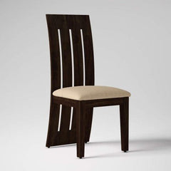 Sheesham Wood Dining Set Six Seater with Bench in Walnut Finish-Wooden Crest