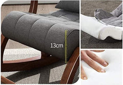 Handcrafted Teak Wood Rocking Chair – Black-Wooden Crest