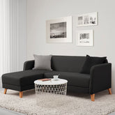 3-seat sofa, with chaise longue