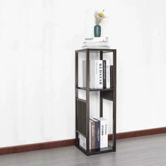 Modern Three-Tier Bamboo Plant Stand with Vertical Slats-Wooden Crest