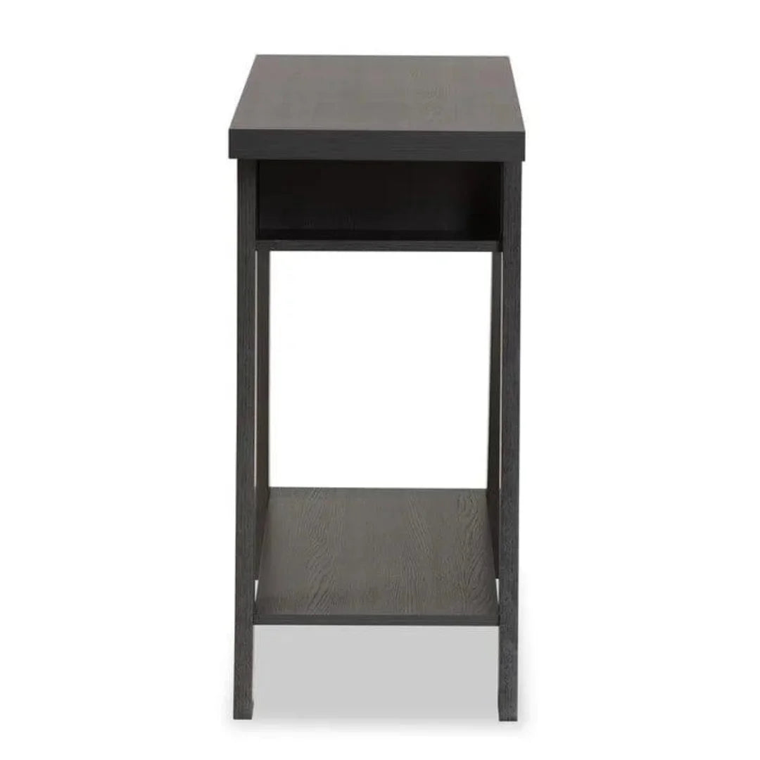 Modern A-Frame Console Table with Storage Drawer