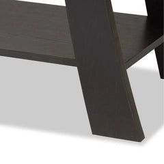 Modern A-Frame Console Table with Storage Drawer