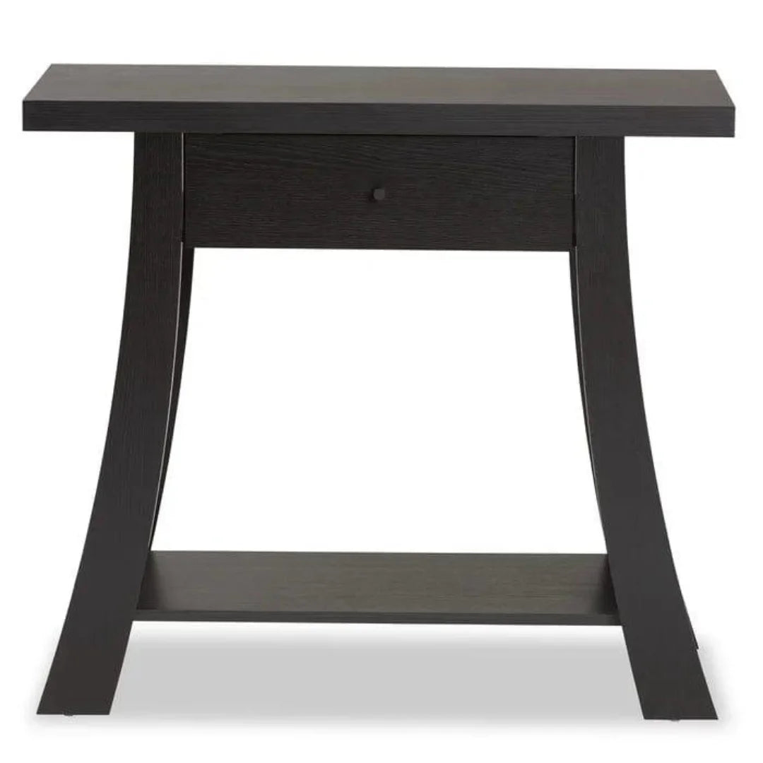 Modern A-Frame Console Table with Storage Drawer