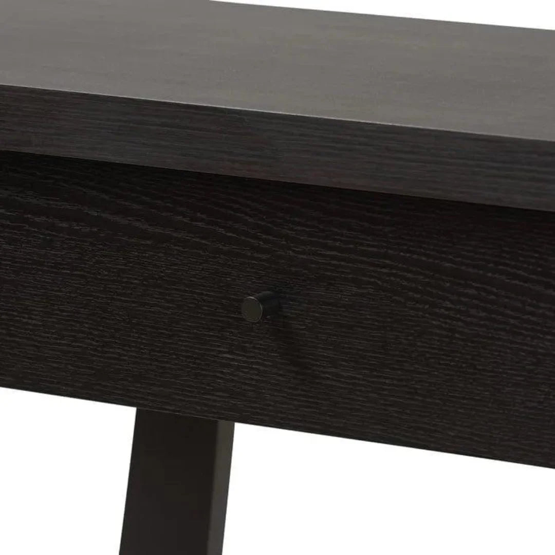 Modern A-Frame Console Table with Storage Drawer