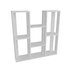 Modern Nine-Shelf Display Unit with Staggered Design