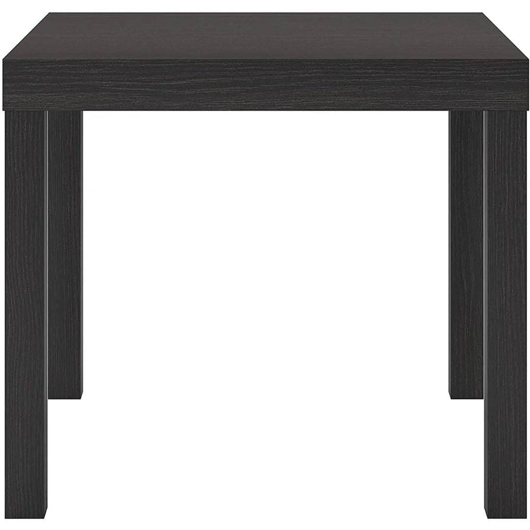 Modern Parsons End Table with Square Design