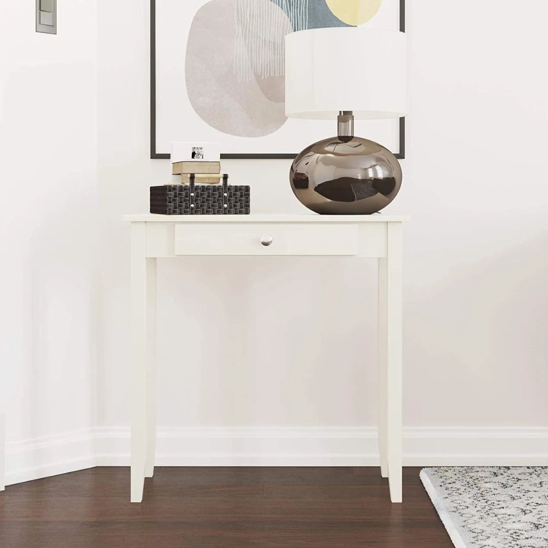 Modern Slim Console Table with Tapered Legs