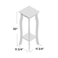 French Provincial Two-Tier Plant Stand with Cabriole Legs