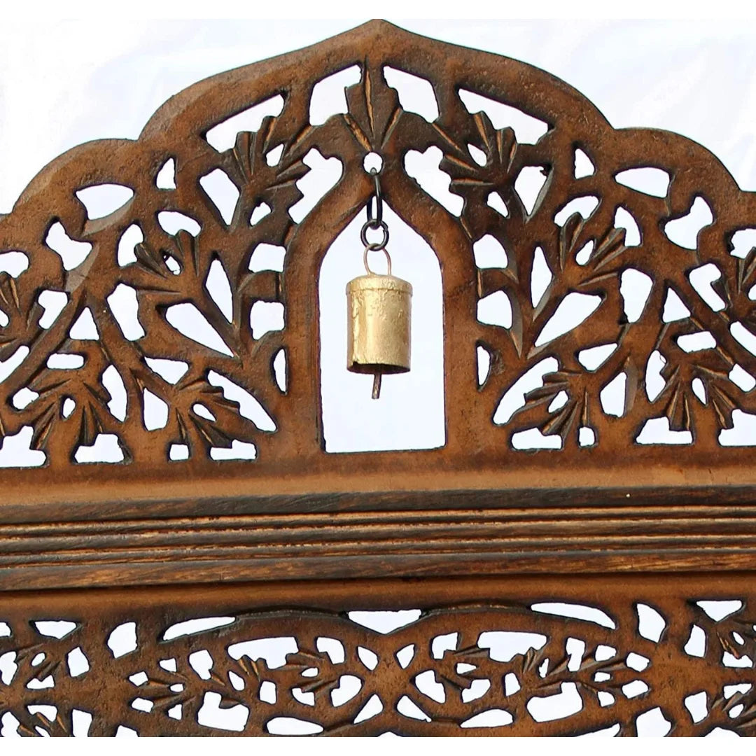 Islamic Four-Panel Room Divider with Gothic Arch Design