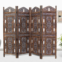 Islamic Four-Panel Room Divider with Gothic Arch Design