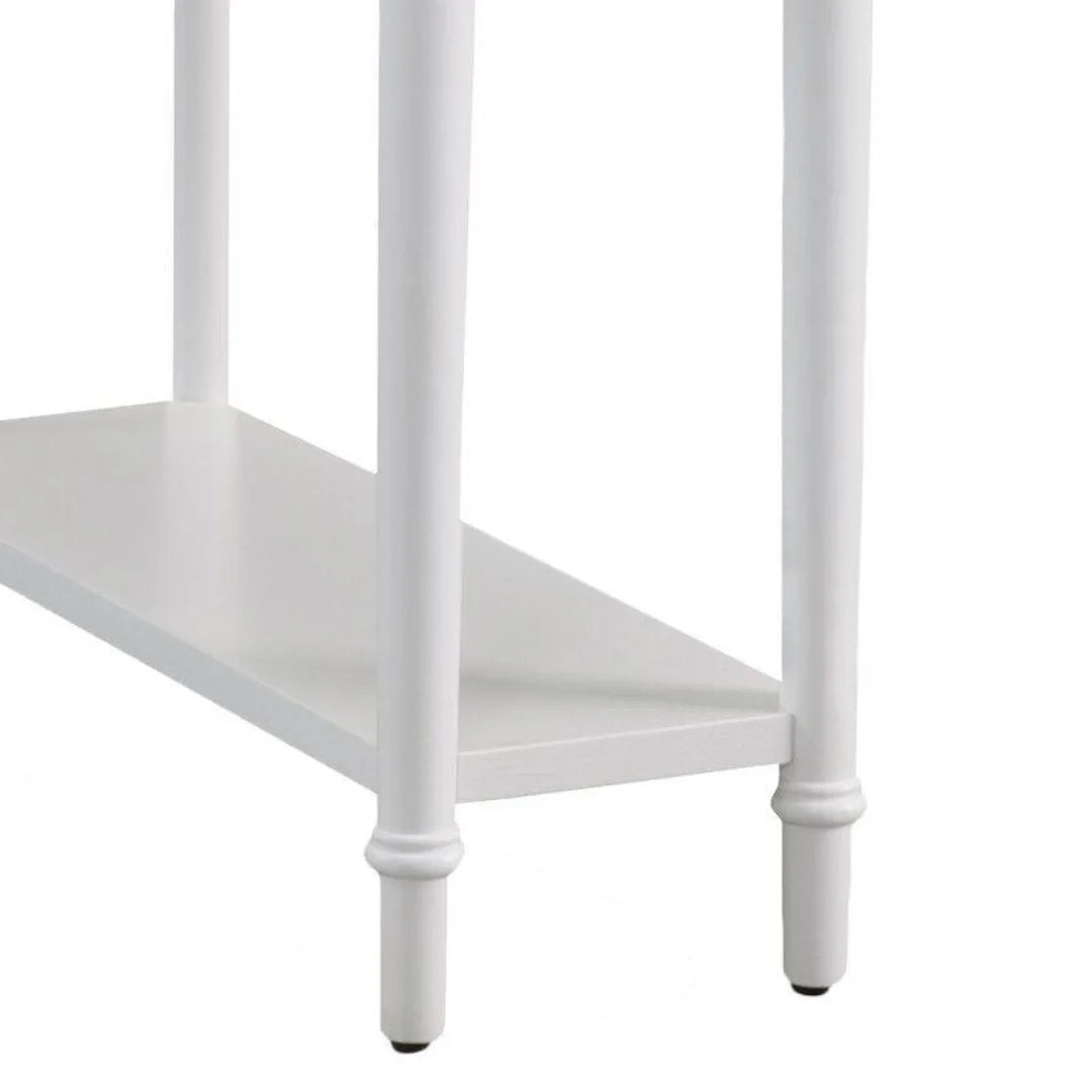 Traditional Narrow End Table with Storage Drawer