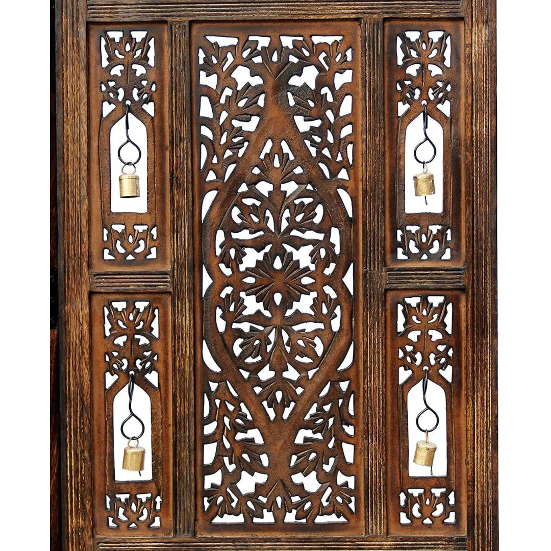 Islamic Four-Panel Room Divider with Gothic Arch Design