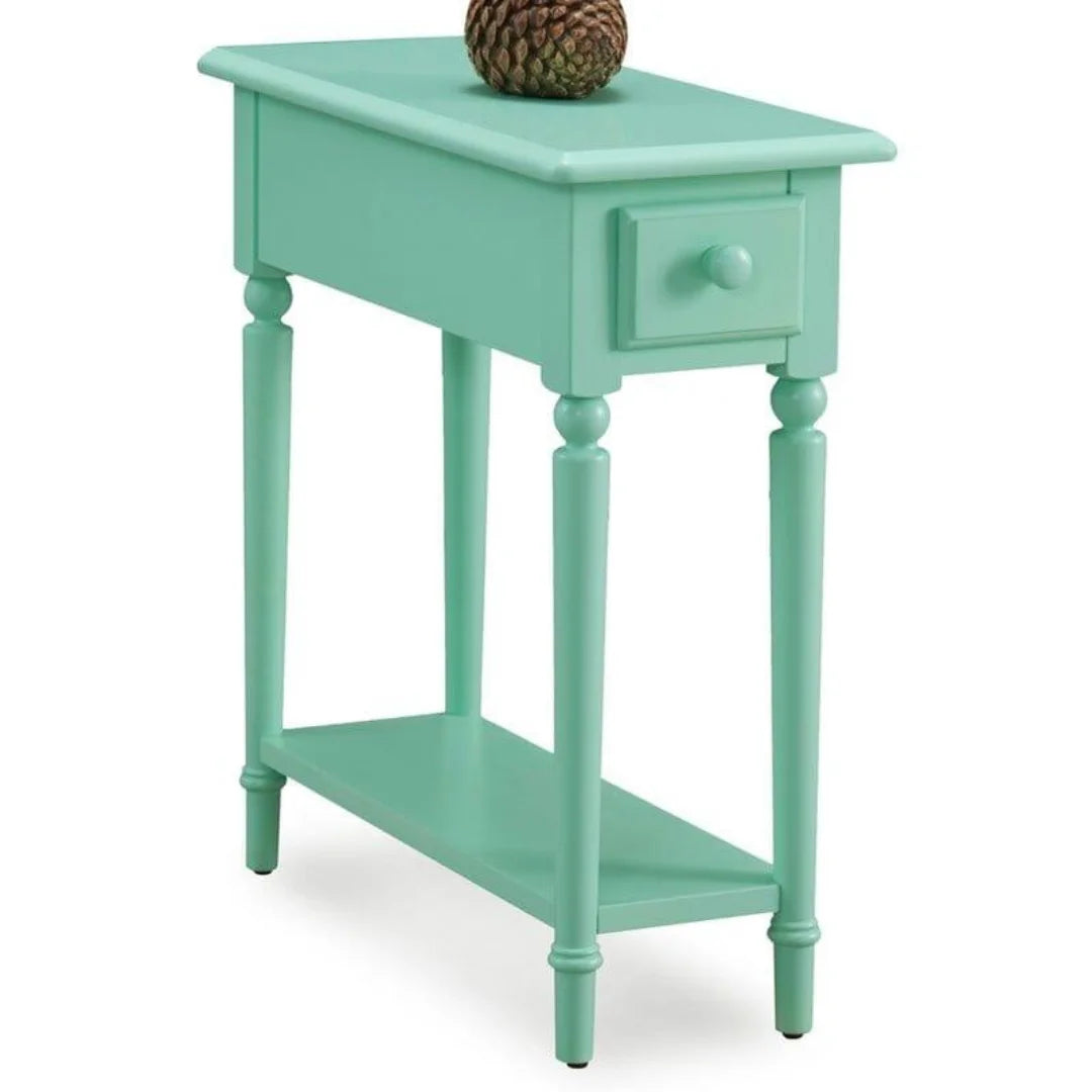 Traditional Narrow End Table with Storage Drawer