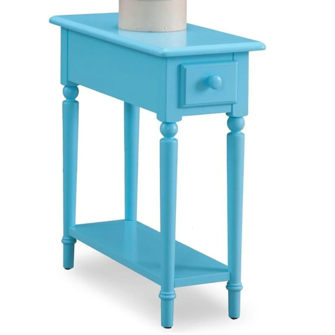 Traditional Narrow End Table with Storage Drawer