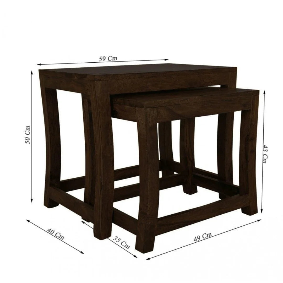 Modern Nested Side Tables Set with Clean Lines