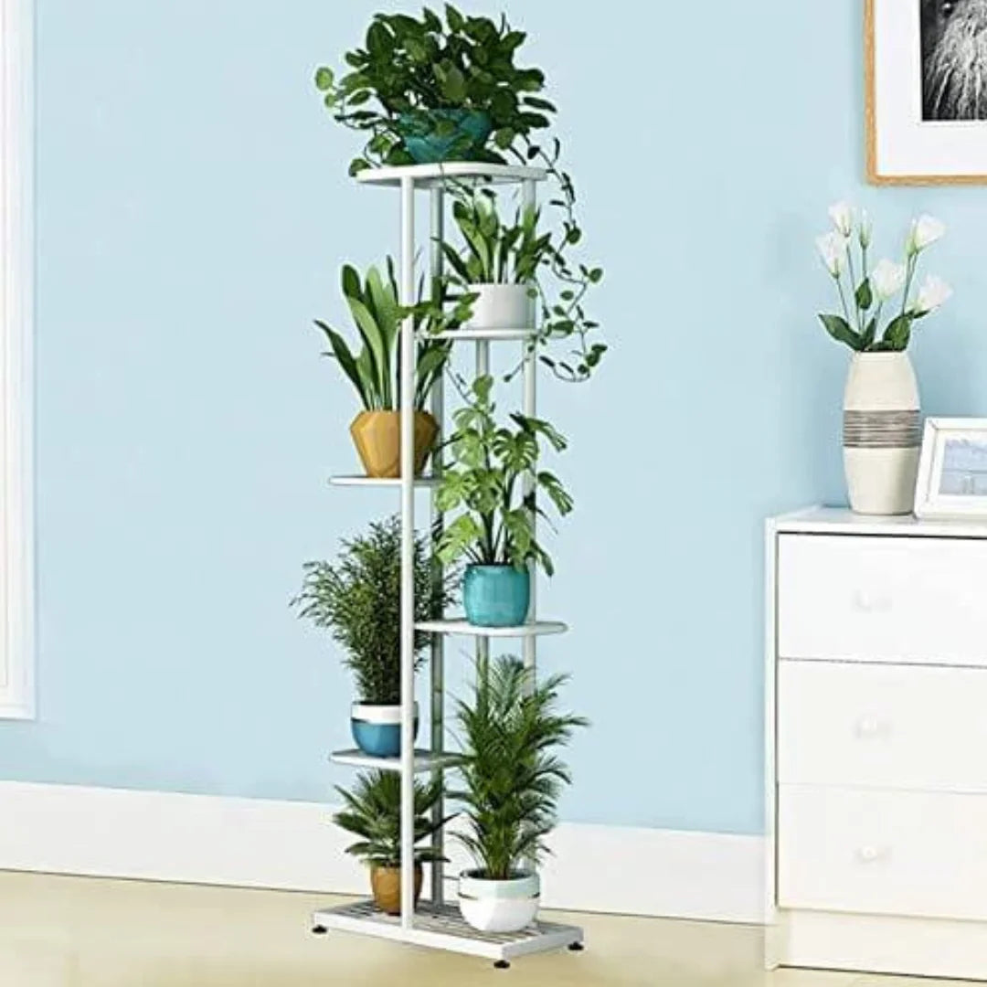 Modern 6-Tier Plant Stand with Vertical Display