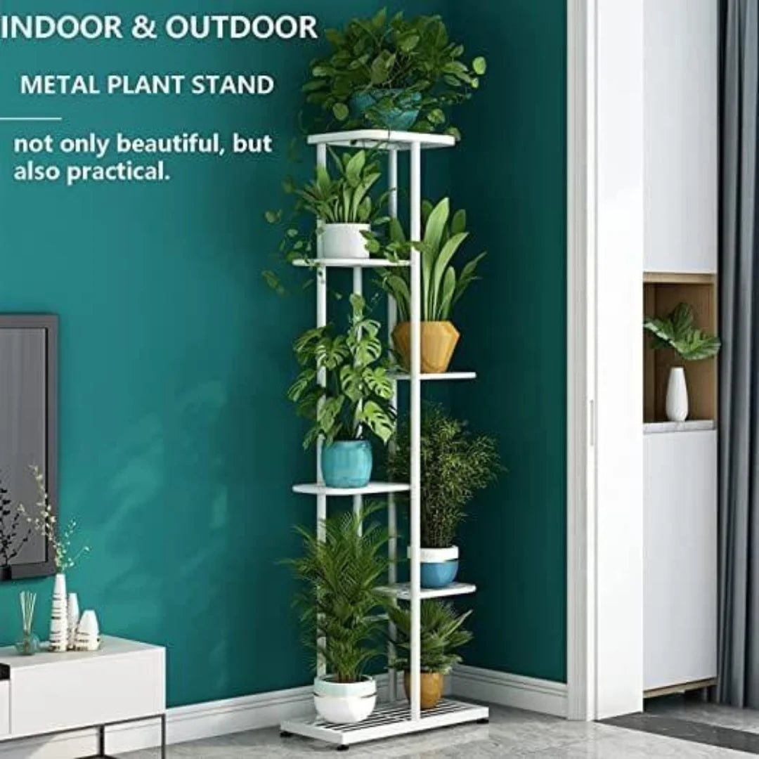 Modern 6-Tier Plant Stand with Vertical Display