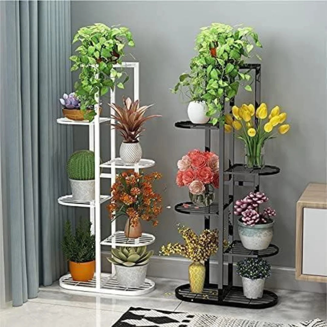 Modern 6-Tier Plant Stand with Vertical Display