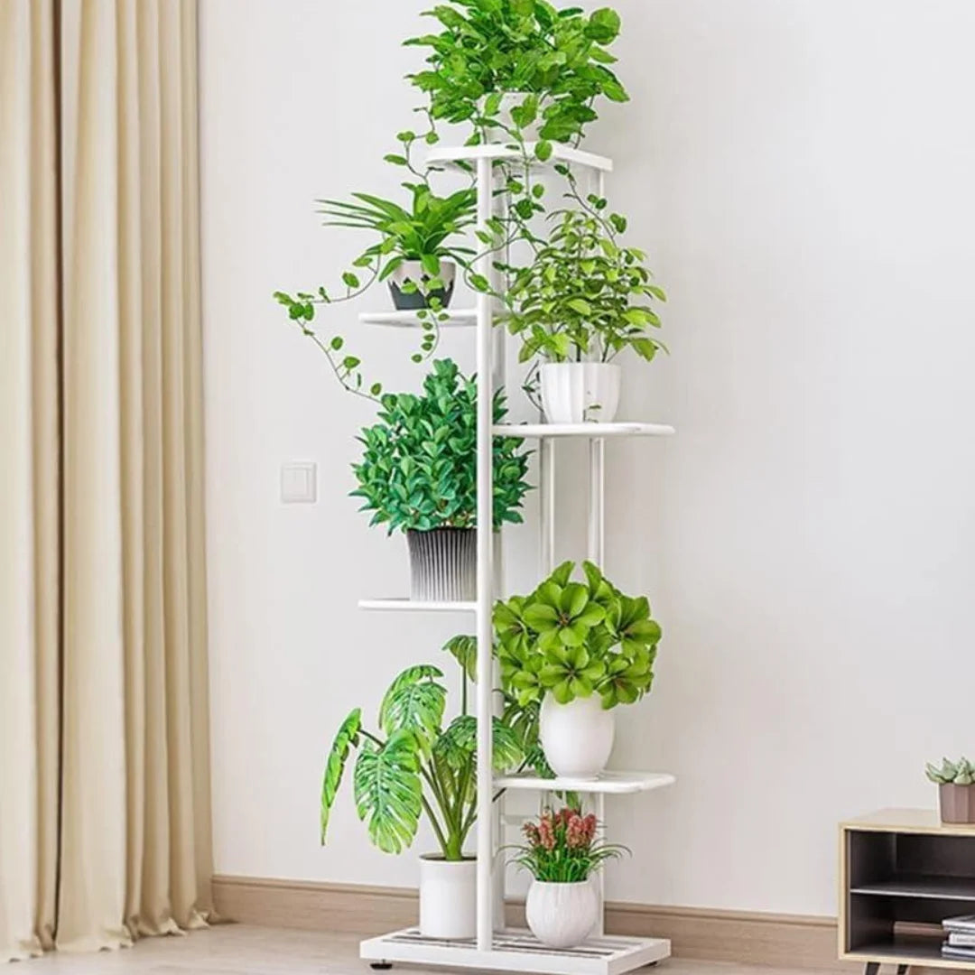 Modern 6-Tier Plant Stand with Vertical Display