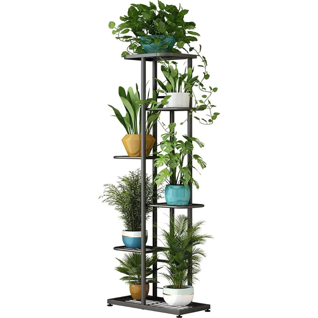 Modern 6-Tier Plant Stand with Vertical Display