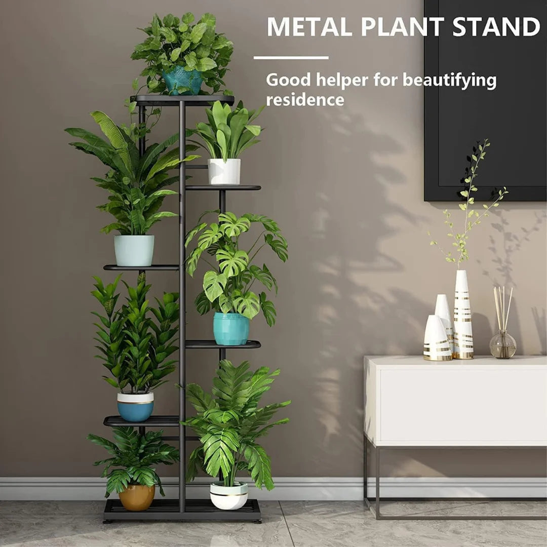 Modern 6-Tier Plant Stand with Vertical Display