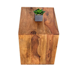 Modern Cube Storage Side Table with Open Display