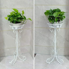 French Provincial Single Plant Stand with Scrollwork