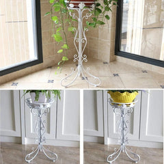 French Provincial Single Plant Stand with Scrollwork