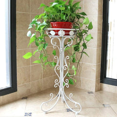 French Provincial Single Plant Stand with Scrollwork