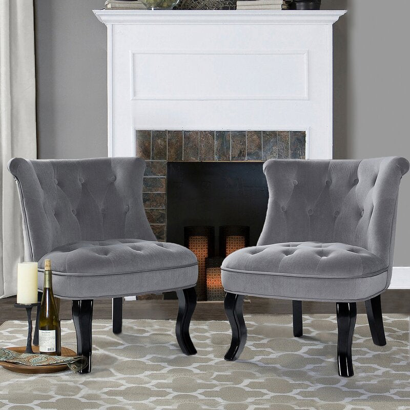 Grenier Wide Tufted Side Chair Set