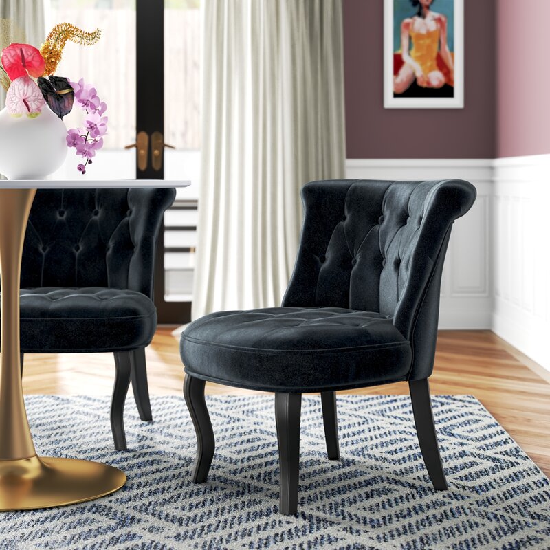 Grenier Wide Tufted Side Chair Set