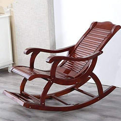 Handcrafted Sheesham Wood Rocking Chair Comfortable Motion