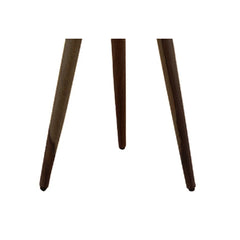 Mid-Century Tripod Side Table with Tapered Legs-Wooden Crest
