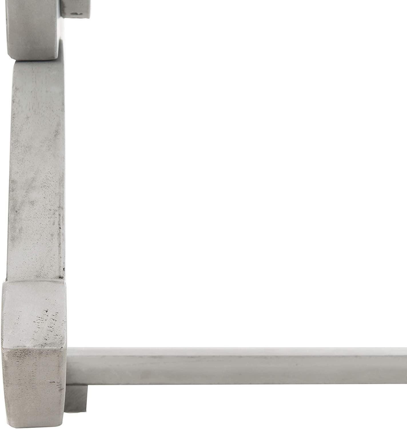 Outdoor Ash Grey Rocking Chair-Wooden Crest
