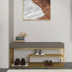 Shoe Rack Bench with Storage-Wooden Crest