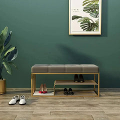 Shoe Rack Bench with Storage-Wooden Crest