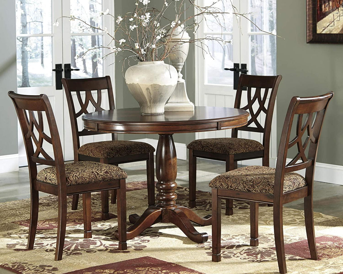 Rich Brown Finish Dining Set