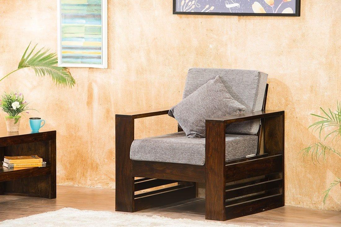 Solid Wood Bennett Sofa Set Stylish and Durable Living Room Furniture