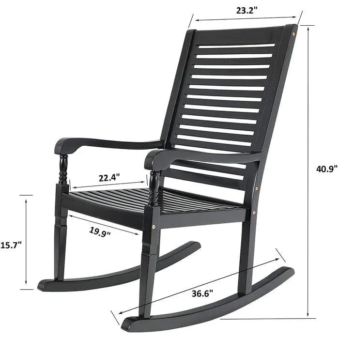 Outdoor Rocking Solid Wood Chair