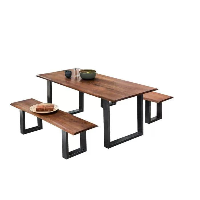 Ryegate Dining Table Set for 4 (1 Table, 2 Benches)