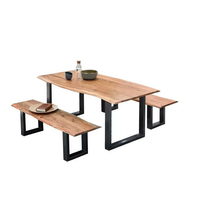 Ryegate Dining Table Set for 4 (1 Table, 2 Benches)