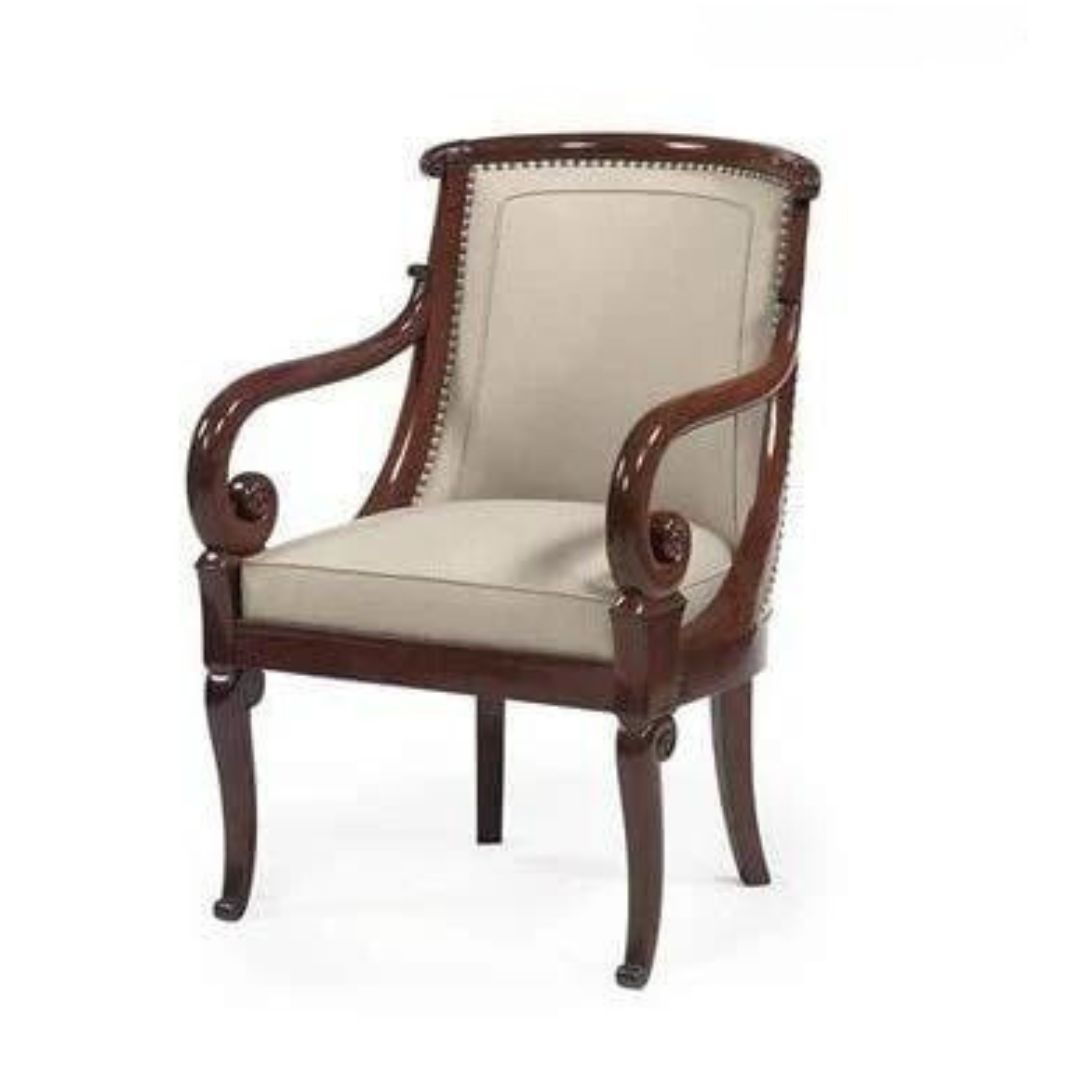 Handcrafted Sheesham Wood Armchair