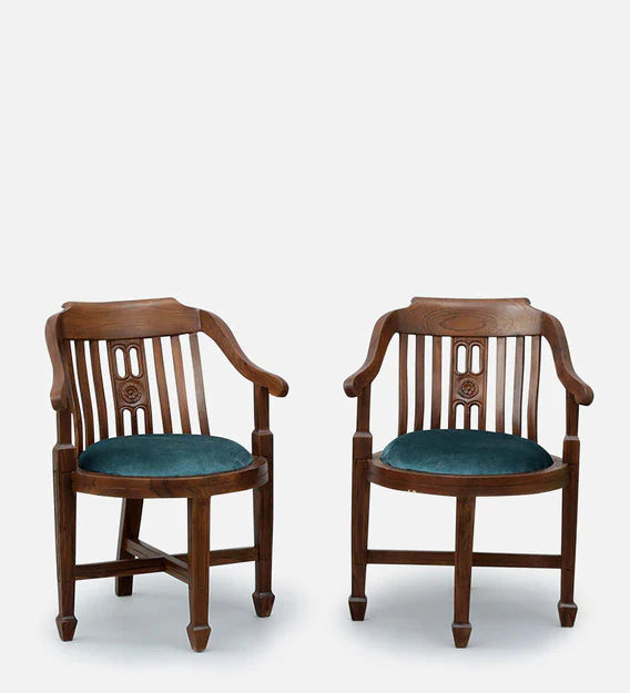 Teak Wood Arm Chair (Set of 2)